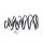 Fahrwerksfedern Federn 2Q0511121CJ links und rechts Set hinten VW Polo VI AW