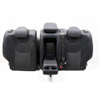 Sitz Rückwand DS73F66801HE Hinten Leder Stoff Salerno Prada Charcoal-Schwarz Ford Mondeo V BA7 CF