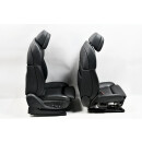 Sitze Komfortsitze Innenausstattung Set Leder Nappa schwarz BMW 7er F01 9112185