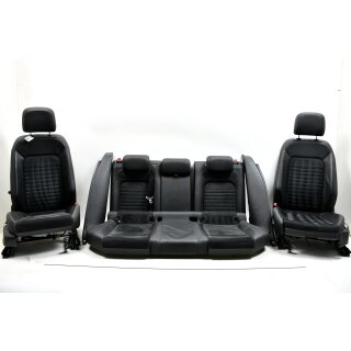 Sitze Set Innenausstattung Leder/Alcantara titanschwarz/schwarz VW Passat 3G5 Kombi 3Q0881105K