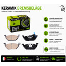 ETF Keramik Bremsbeläge vorne Set Audi A3 Golf 4...