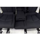 Sitze Rücksitzbank Rücksitze Mercedes E Klasse W211 Stoff anthrazit Riffel 430 431