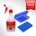Reinigungsknete Set Blau - Fein 100g + Gleitmittel 500ml + Box für Autolack