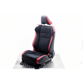 Sitz Beifahrersitz Teilleder Schwarz Rot Toyota GT86 ZN6 32tkm